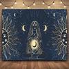 The Goddess Hecate In The Moon Tarot Card Tapestry Print Large Tapestry Wall Hanging Wall Tapestry  Decor Living Room Bedroom
