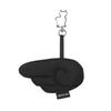 Puffy Wing Keyring - BLACK