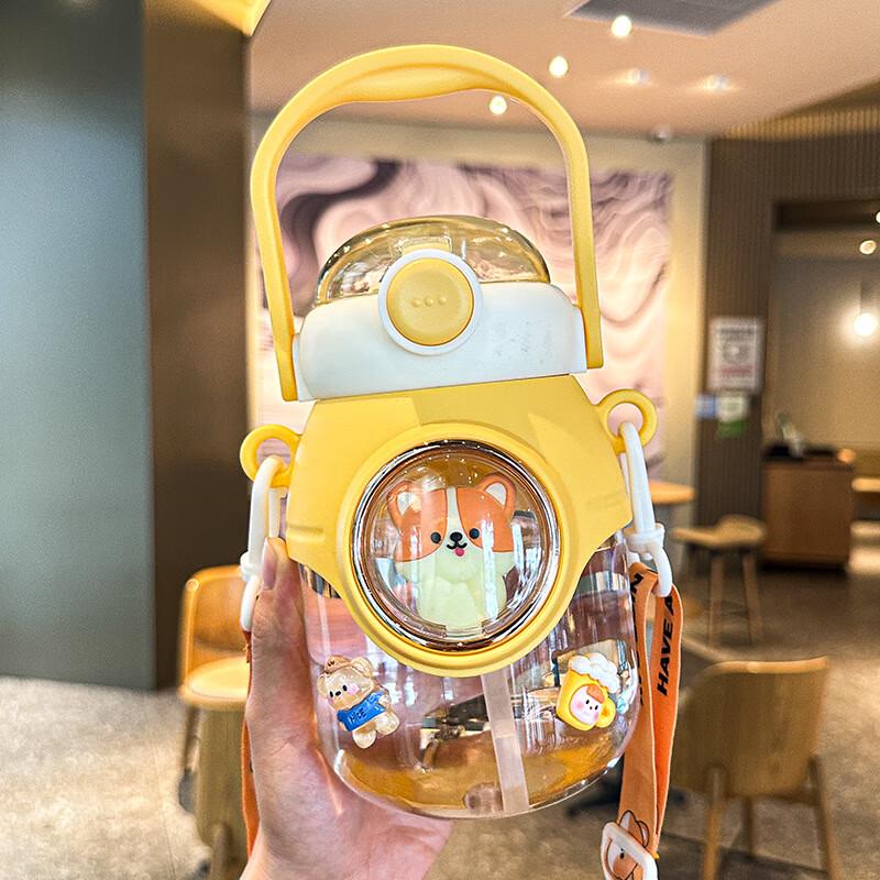 Dingle Large Capacity Space Capsule Straw Water Bottle