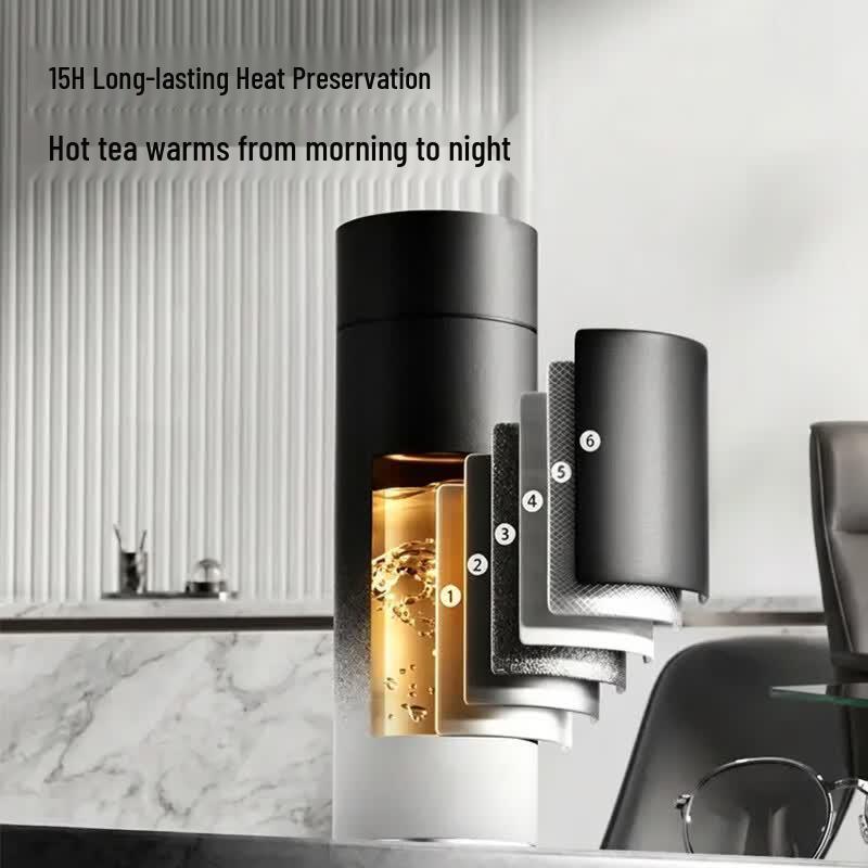 Ceramic Lined Magnetic Tea Infuser Thermos