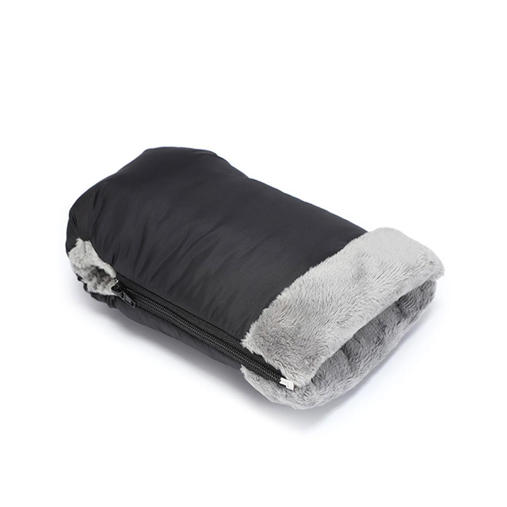 Baby Stroller Hand Muff Universal Warm Mittens Stroller Gloves with Fleece Lining Zipper Gloves Pushchair Accessories