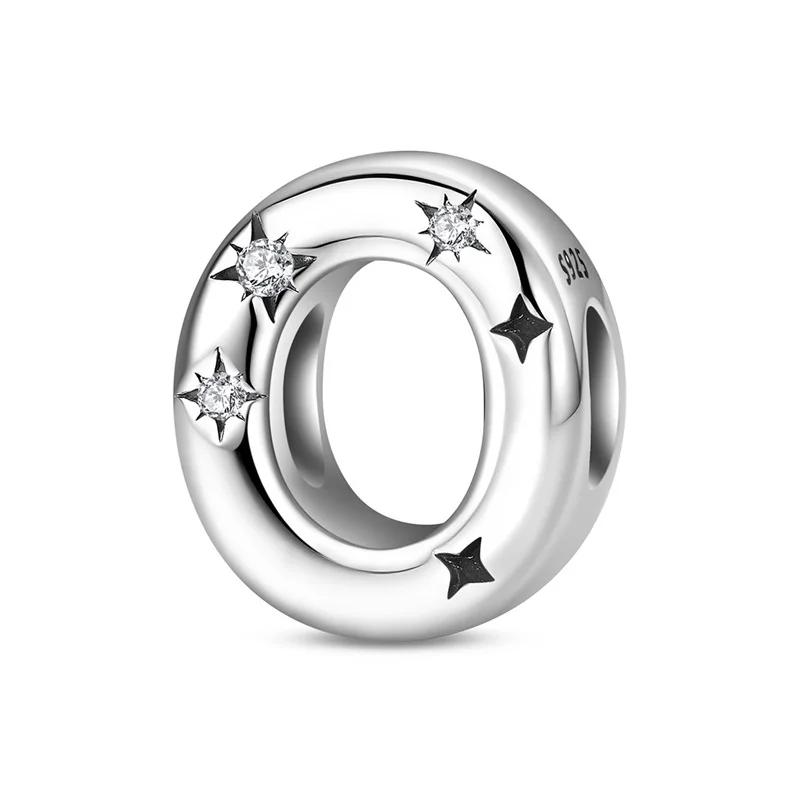 Copper 26 Letter A-Z Alphabet Charm Beads Fit Original Bangle Bracelet Necklace Pendant Jewelry Accessories Making