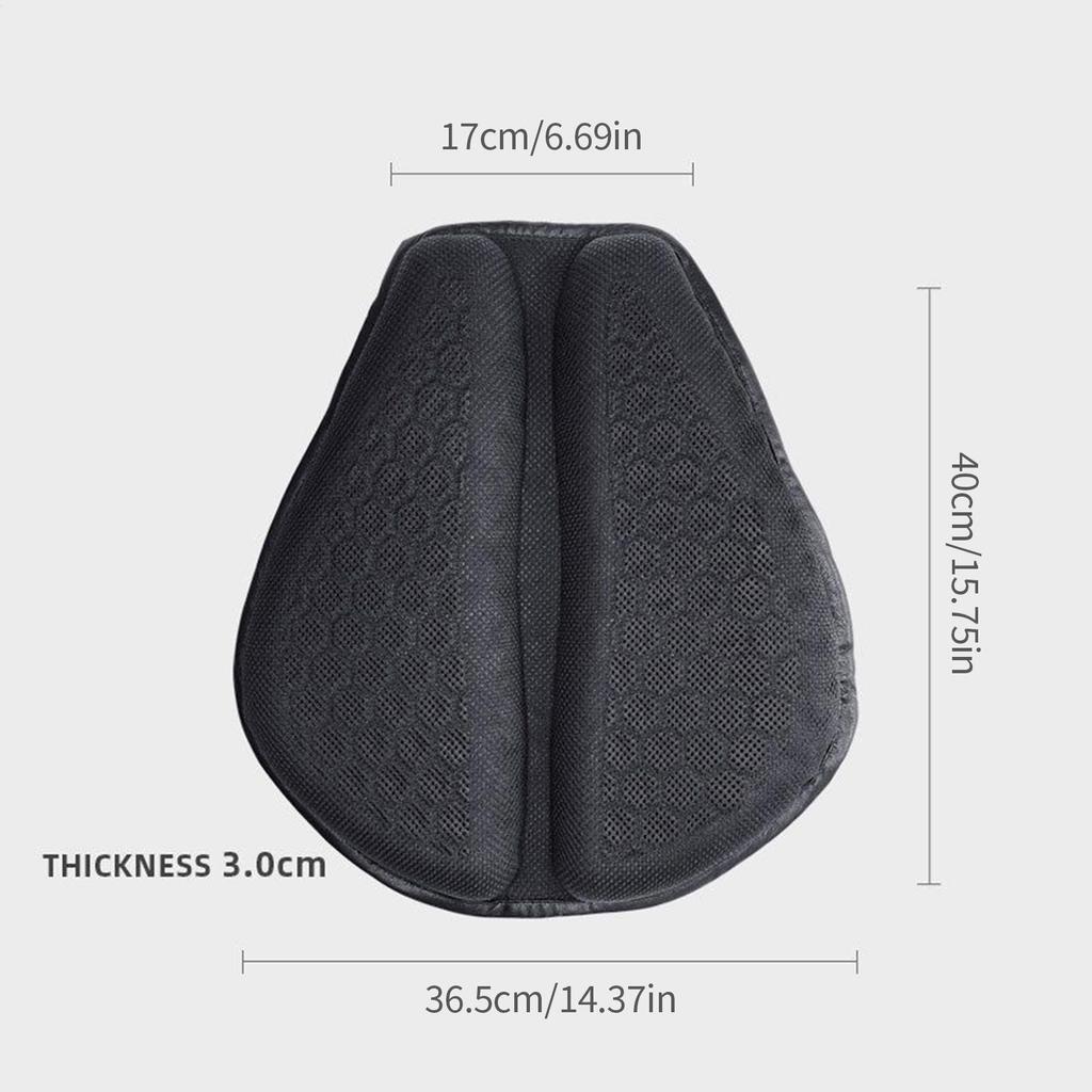 Motorcycle Gel Seat Pad Shock Absorption Gel Pad Breathable Chair Shock Absorbing Cushion for Support & Softness Comfortable
