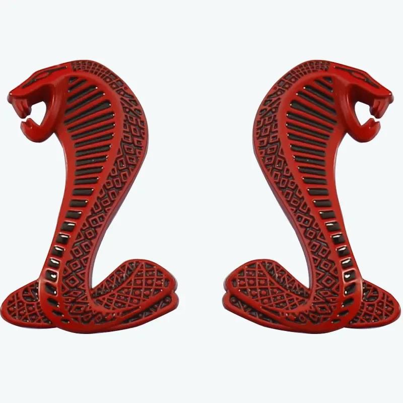 Automotive General Cobra 3D Sticker Car Modification Personalized Metal Tail Logo Covering Scratches Accessories