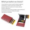 Faux Leather Wallet Men Women RFID Blocking Tri-fold Wallet Minimalist Slim Front Pocket Anti-Theft Credit Card Holder