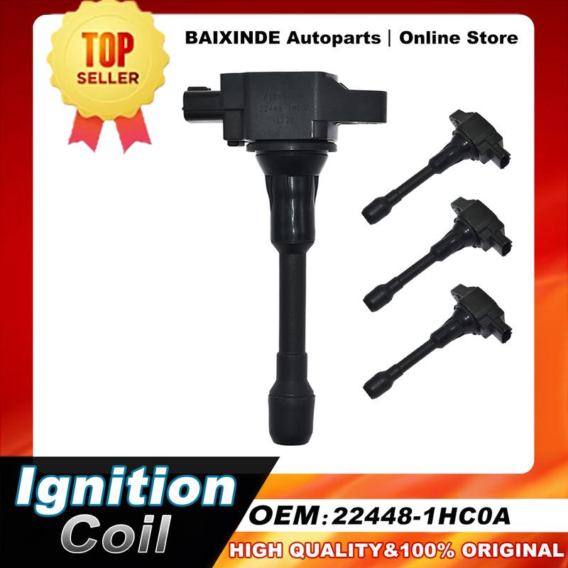 1/4PCS 22448-1HC0A 224481HC0A 17210-15900 Ignition Coil For Nissan Micra K13 HR15DE Versa Note 1.6L Car Parts