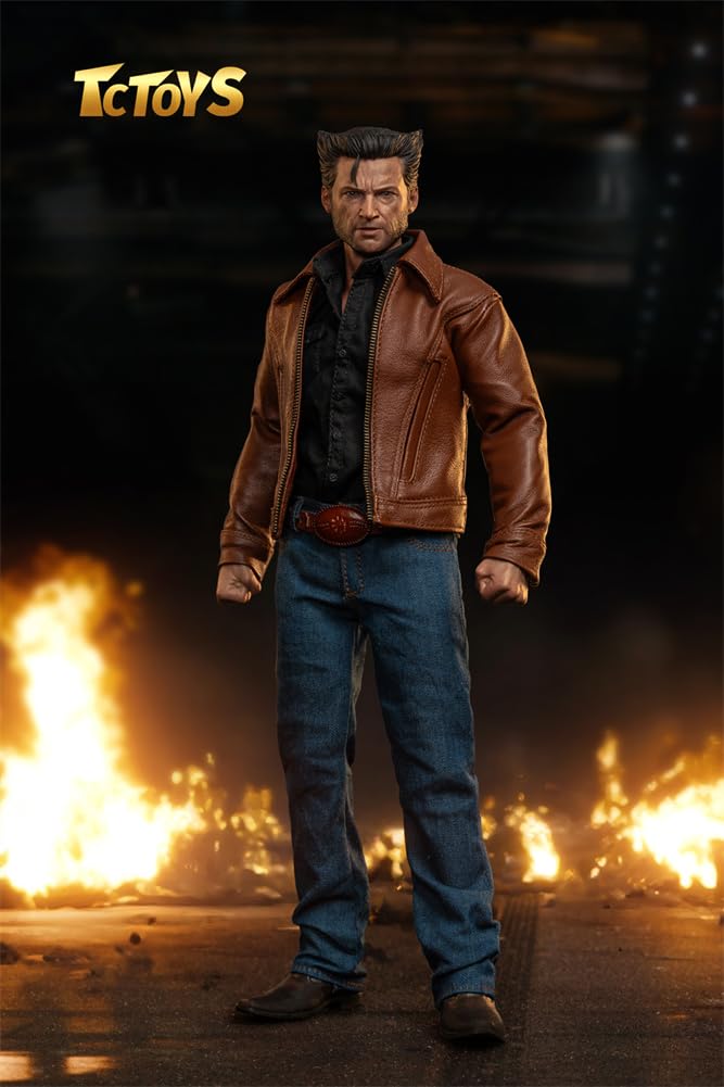 1:6 Kongo Wolf Logan Männlich 12-Zoll Action-Puppe Körper Spielzeug Kopf Hände Handtuch