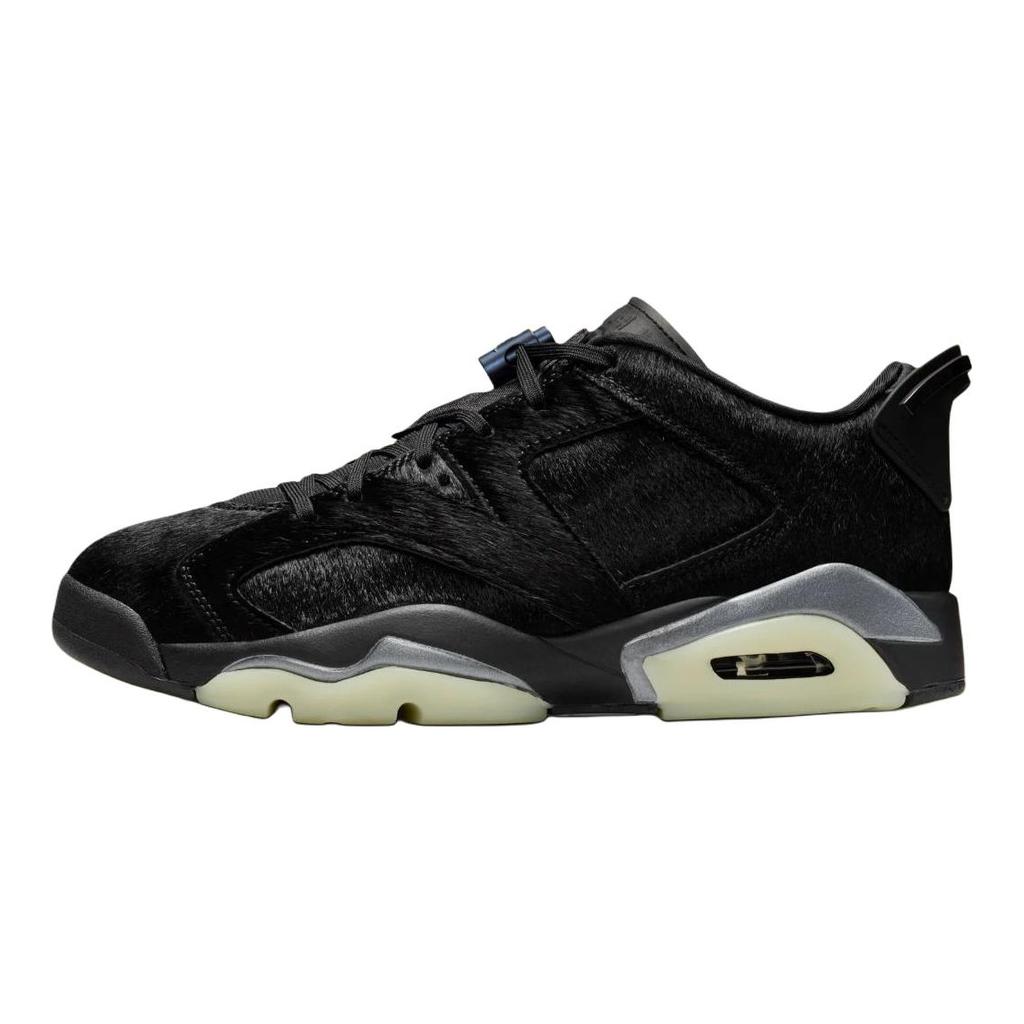Jordan Air Jordan 6 Low top Vintage Basketball Shoes Women's Black IO9786-001