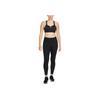 Nike Solid High Support Polstret Sports-BH med Frontglidelås Dameundertøy Svart DD0436-010