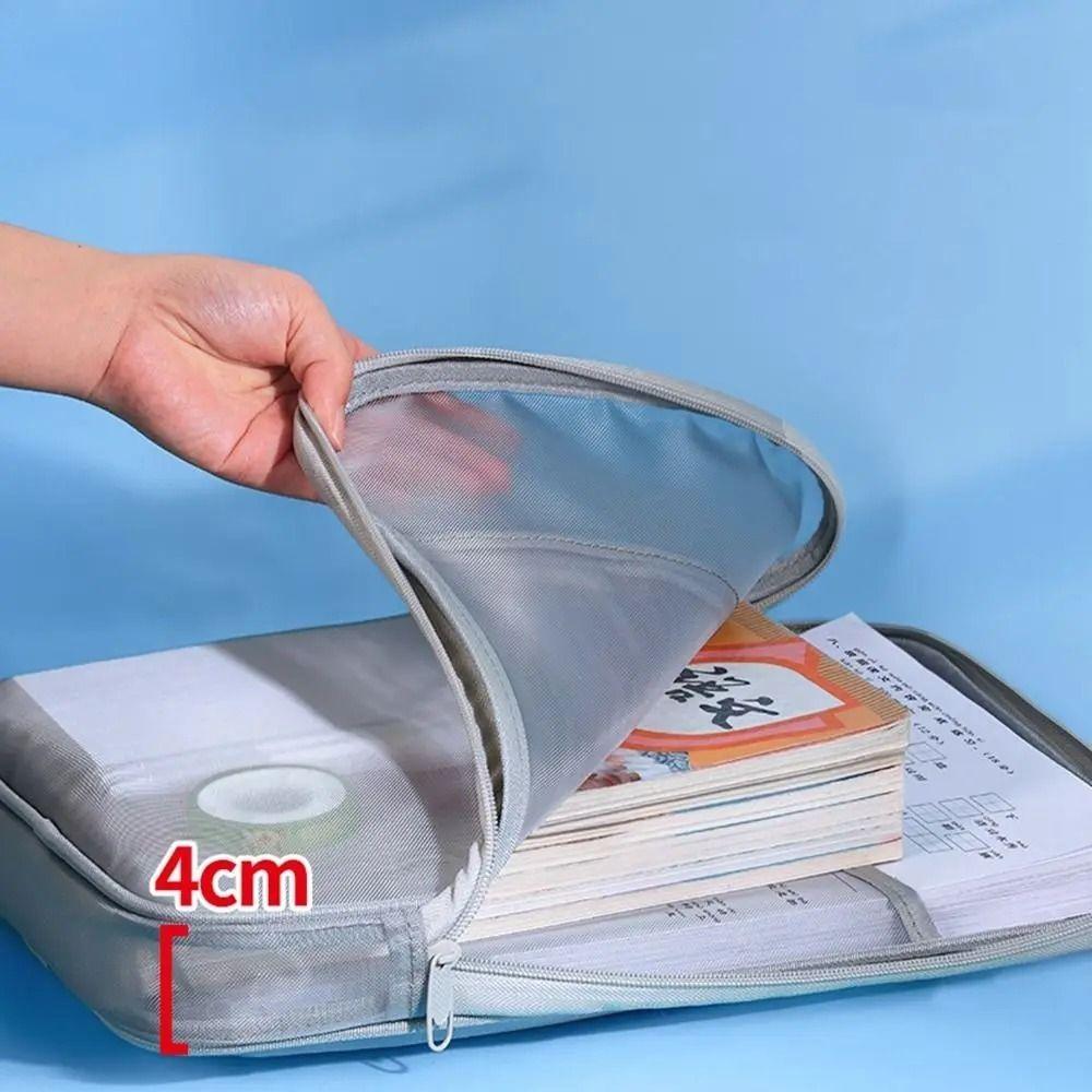 Thickened Document Organizer Large Capacity Transparent File Holder File Pockets  Breathable