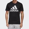 Adidas Logo Print Sports Crew Neck Short Sleeve T-Shirt Men Tops Black CD4864