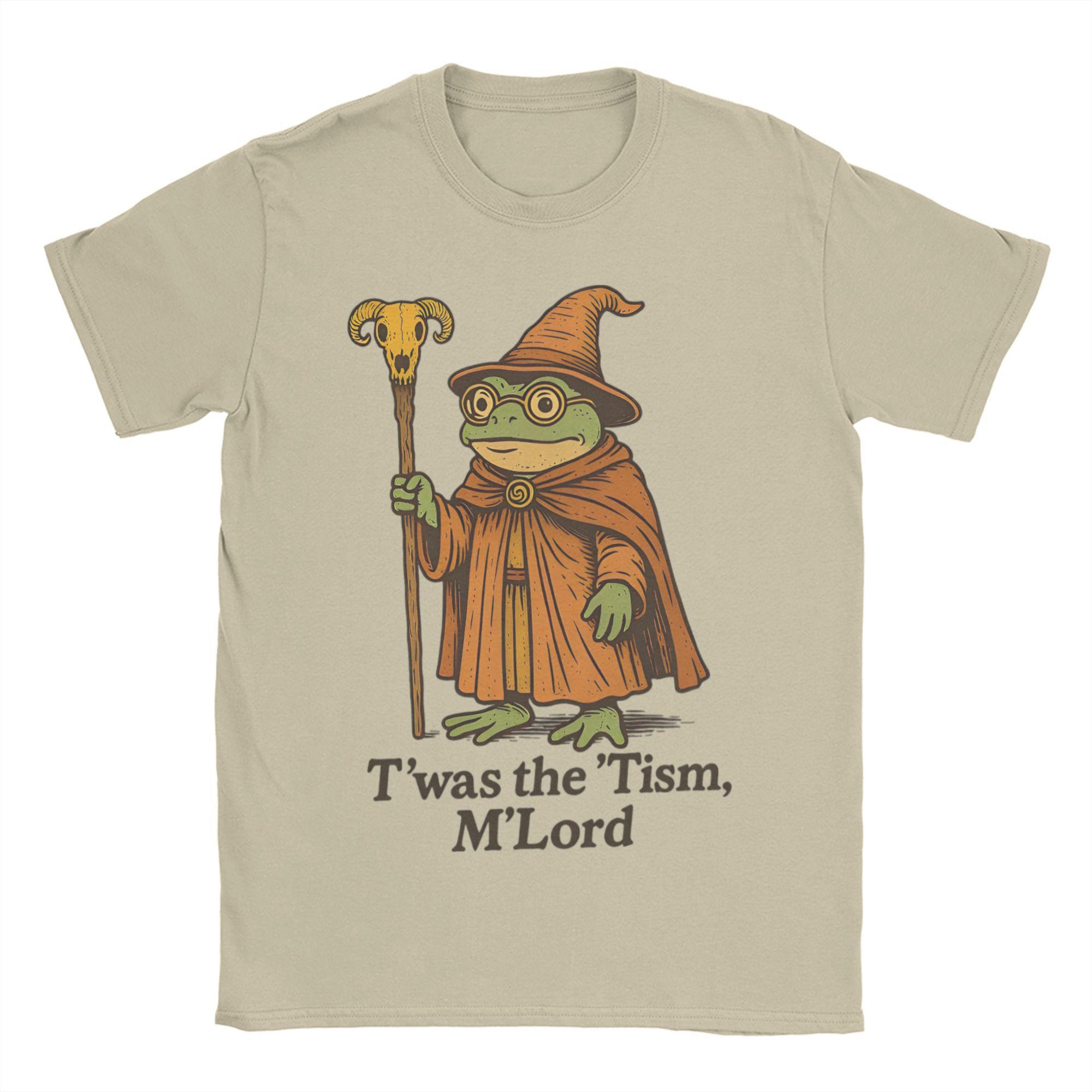 

Novelty Twas The Tism M Lord T-Shirts Men Women s Round Neck Cotton T Shirts Autism Frog Meme Short Sleeve Tee Shirt Clothing 4XL