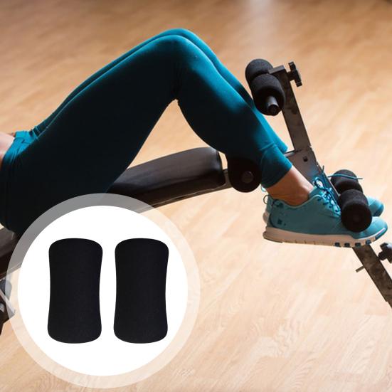 2Pcs Fitness Roller Foam Foot Pads High Density Foam Roller for Gym Exercise Machines Exercise Massage Muscle Recovery