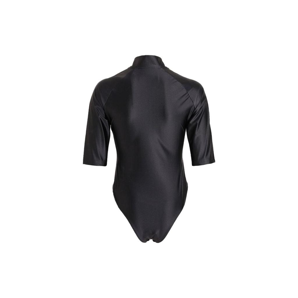 Adidas Originals Trefoil Solid Slim-Fit Short-Sleeve Bodysuit Women Bodysuit Black IL8520