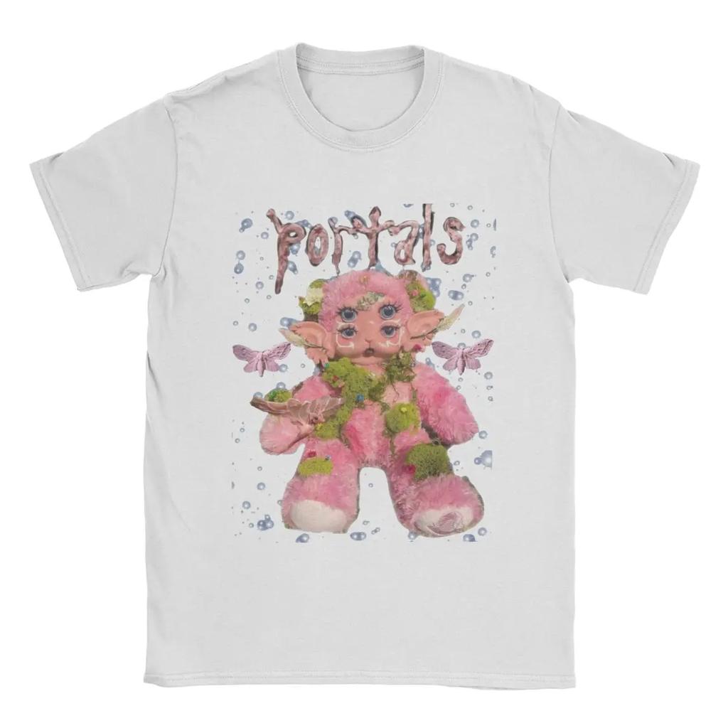 Men's T-Shirts Melanie Martinez Portals Vintage Cotton Tees Short Sleeve T Shirt Crewneck Tops Graphic