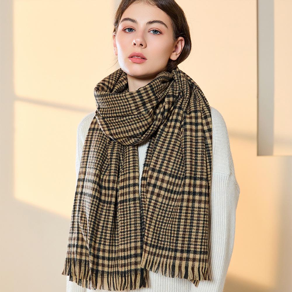 Scarf Versatile Winter Women's Imitation Cashmere Short Beard Tassel Shawl Fashionable Men's Warm Scarf
