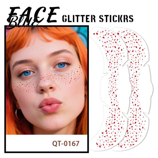 Party Makeup Tattoos Temporary Tattoo Sticker Red Freckles Face Tattoo