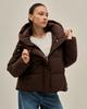 Куртка зимняя Clasna 27978 XS коричневая