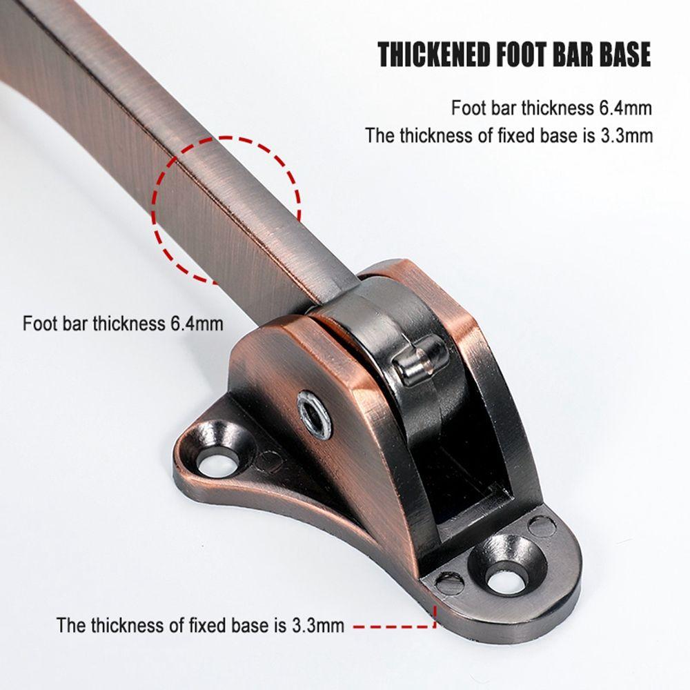 Zinc Zinc Alloy Anti-theft Heavy Duty Bedroom Supplies Kick Down Door Stopper Hardware Door Holder Door Topes