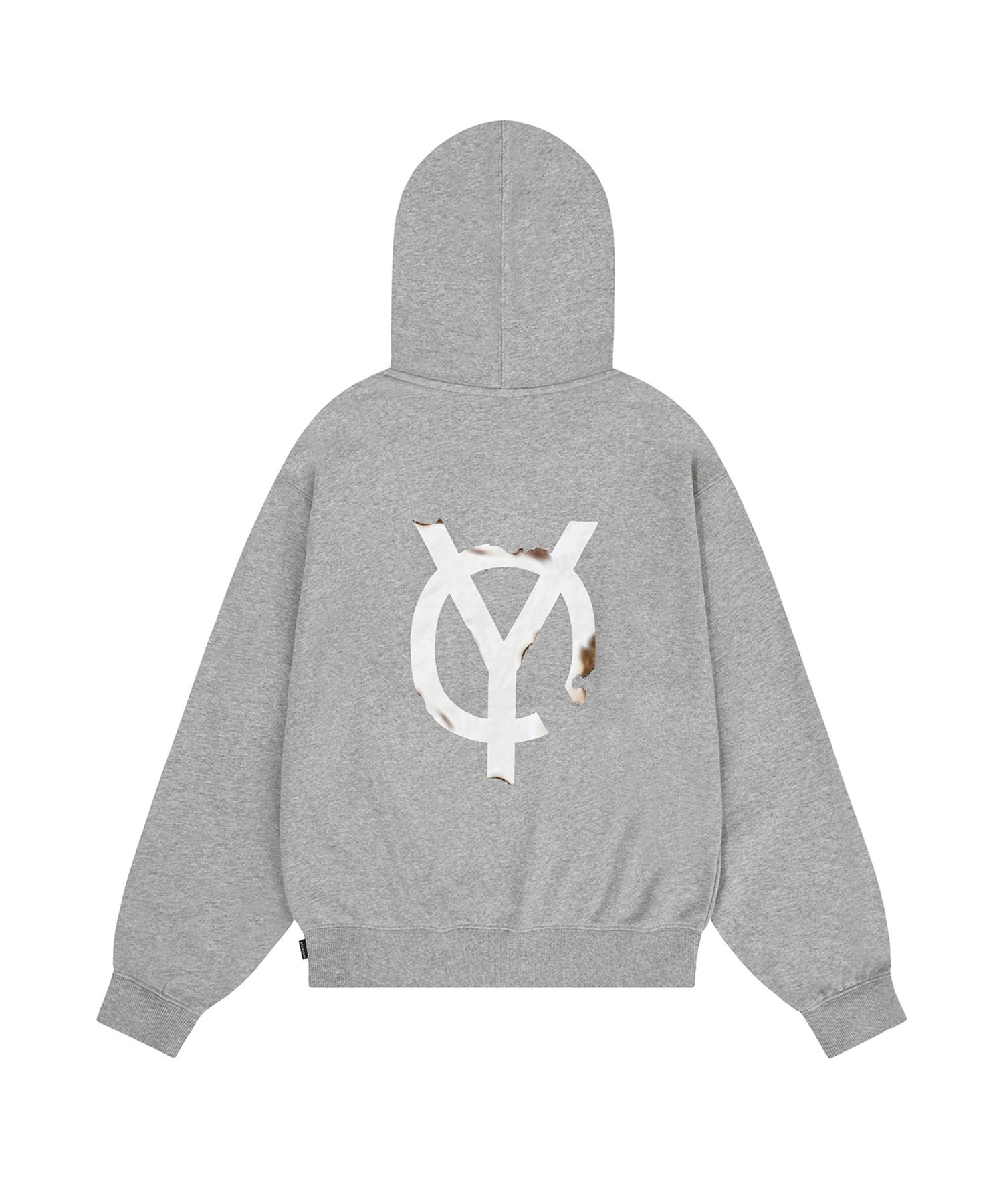 Oy Burning Logo Hoodie - Melange 0