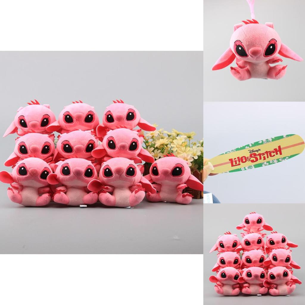 Adorable 2 Kinds Lilo And Stitch Plush Toy Hanging Key Chain Hanger Doll Mini Pendant