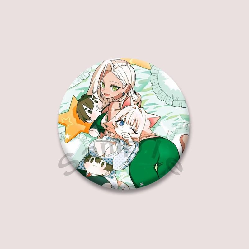 The 100 Girlfriends Who Really Love You Anime Brooches Cartoon Figure Nano Eiai Karane Inda Badges Bag Hat Clothes Button Pins