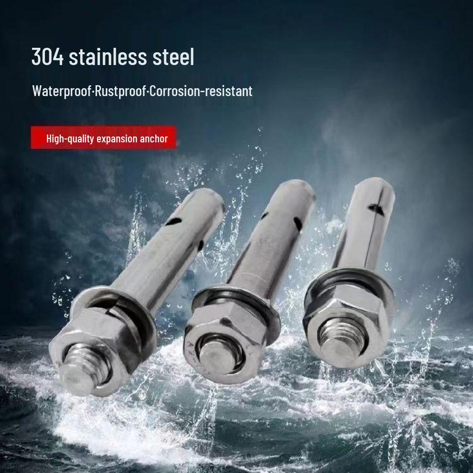 GB Stainless Steel Expansion Anchors - M6/M8/M10/M12/M14 Bolts 201 Non-Magnetic M8x60 (100 pcs/box)