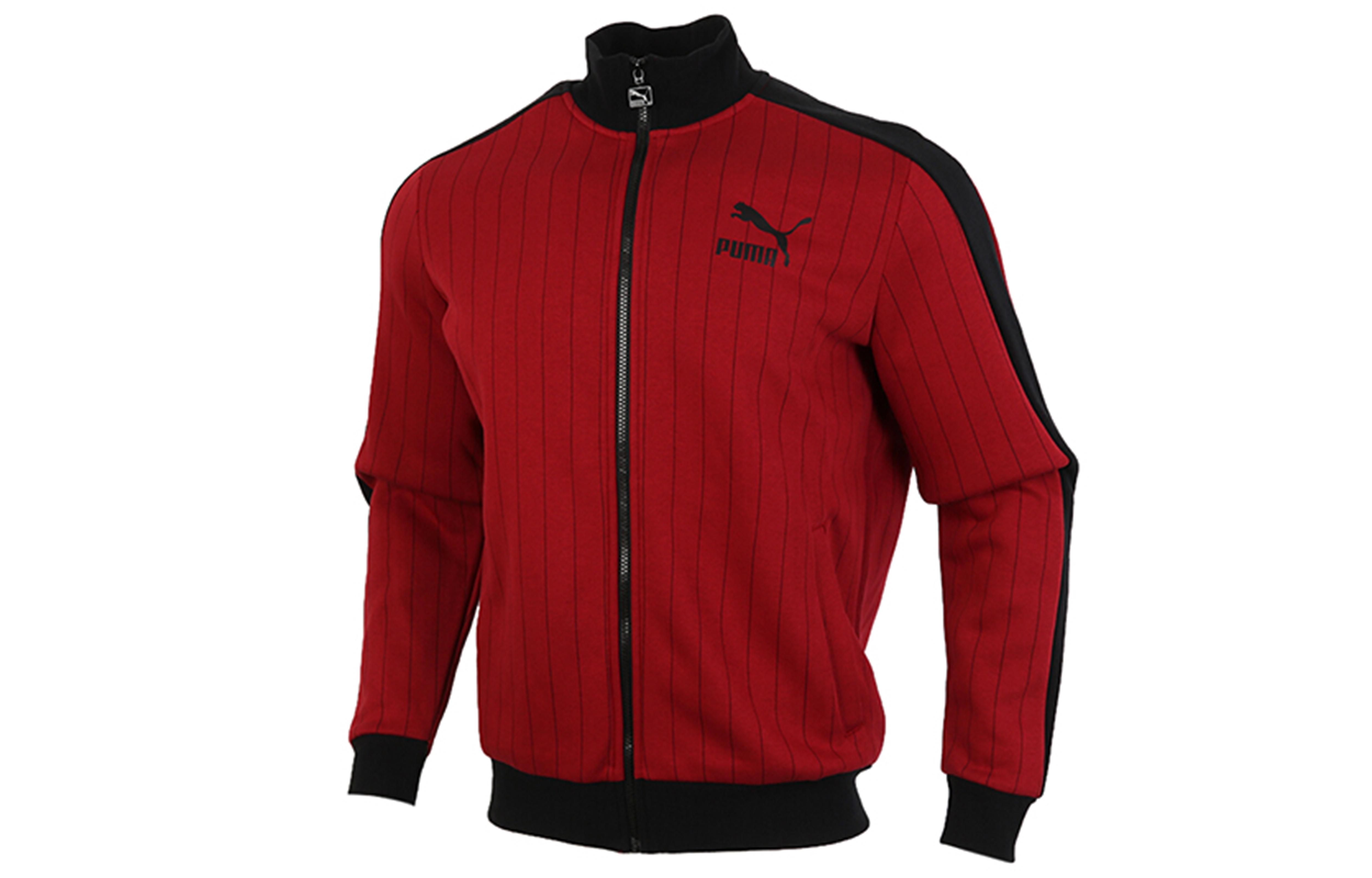 PUMA Jackets Men s Dark Red Stand Collar Moderate Other 530177-50 XS
