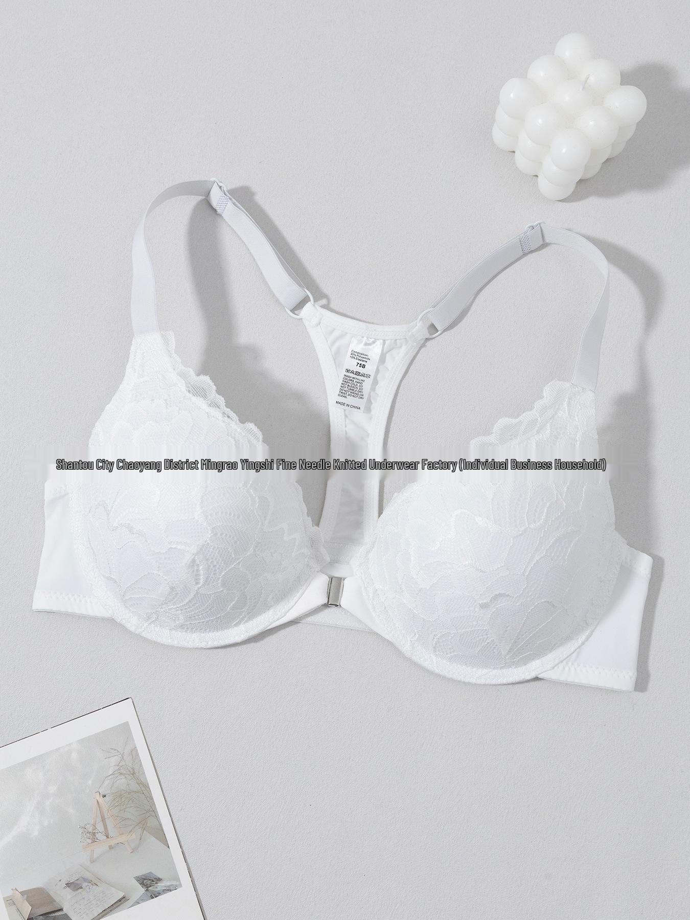 

Европейский и американский сексуальный кружевной бюстгальтер с застежкой спереди - Удобный на косточках с красивым дизайном спинки 80B