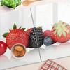 Glass Kitchen Cutting Boards With Fruit Graphics In a Row 2X40X52 Cm