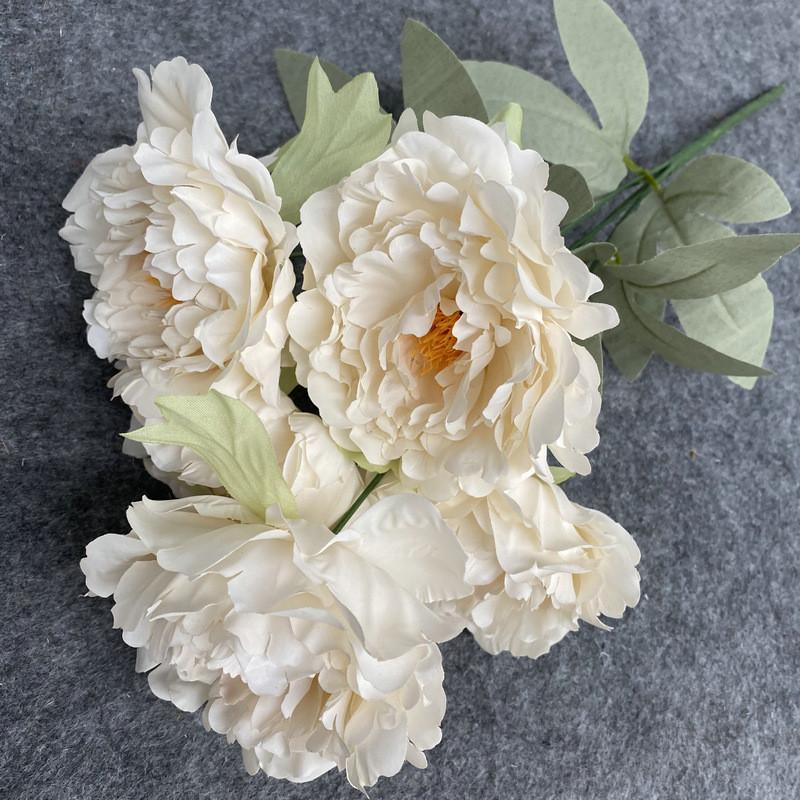Peony Artificial Fake Flowers Wedding Arch Decorative Silk Flowers Realistic
