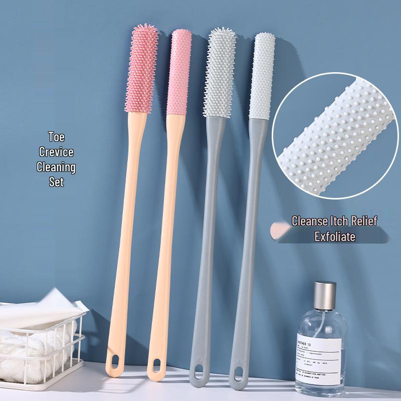 Soft Bristle Foot Scrubber and Exfoliating Brush for Toe Crevices and Callus Removal