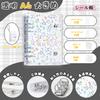 A6 Sticker Album for Girls, Transparent 6-Ring Binder with Removable Clear Pages, Large Capacity Mini Sticker Book Refill Sheets, PP Material