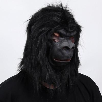 Funny Animal Mask, Cosplay Mask Props, Simulation Lifelike Party Costume Gorilla Head for