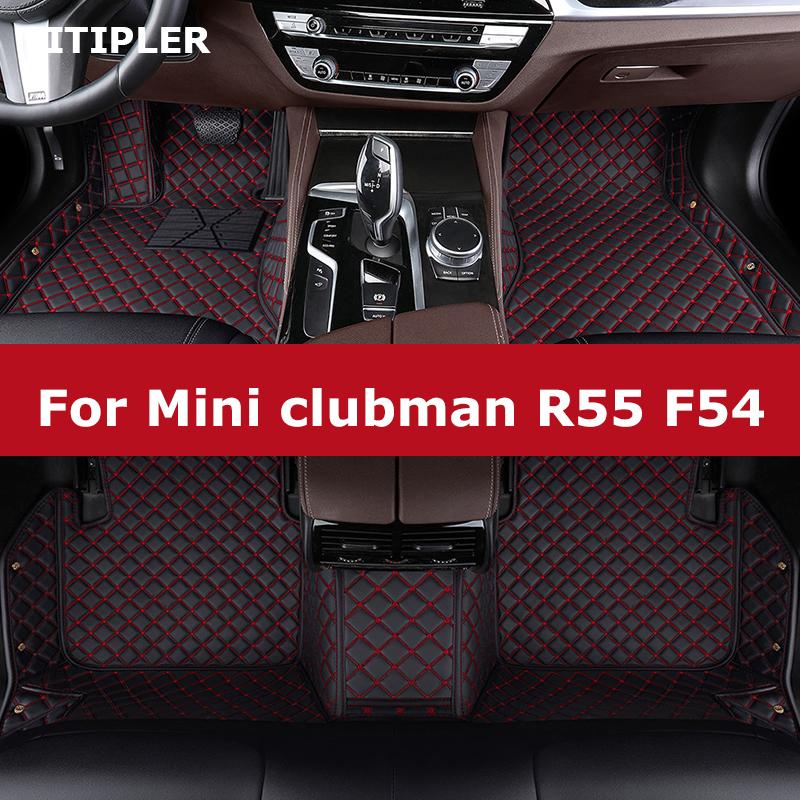 

TITIPLER Пользовательские автомобильные коврики для Mini clubman R55 F54 Автоковры Аксессуары для ног Coche 2007-2015 R55 чёрный