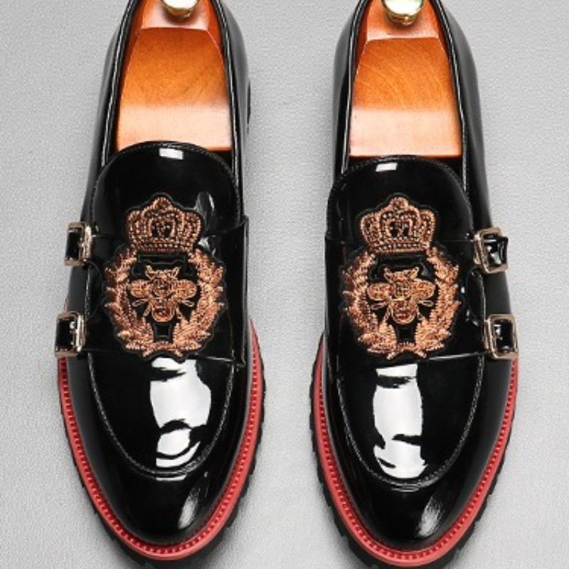 Fashion Shoes for Men Dress High Quality Leather Men Shoes Men British Gentlemen Groom Wedding Shoe Office Pointed Business Men's Shoes