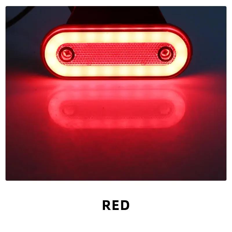 1Pcs Trucks LED Side Lights 24V Marker Lamp Trailer Van Bus Camper Caravan Front Rear Clearance Indicator Lights Universal
