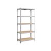SONGMICS 5-laags Stellingkast, Stalen Stellingkast voor Opslag, Zonder Gereedschap te Monteren, voor Garage, Schuur, Draagvermogen 600 kg, 50 x 100 x 200 cm, Zilver
