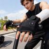 Motorcycle Half Finger Heated Gloves Rechargeable Mittens 3 Temp Settings Winter Fingerless Gloves  Heating Thermal Gloves