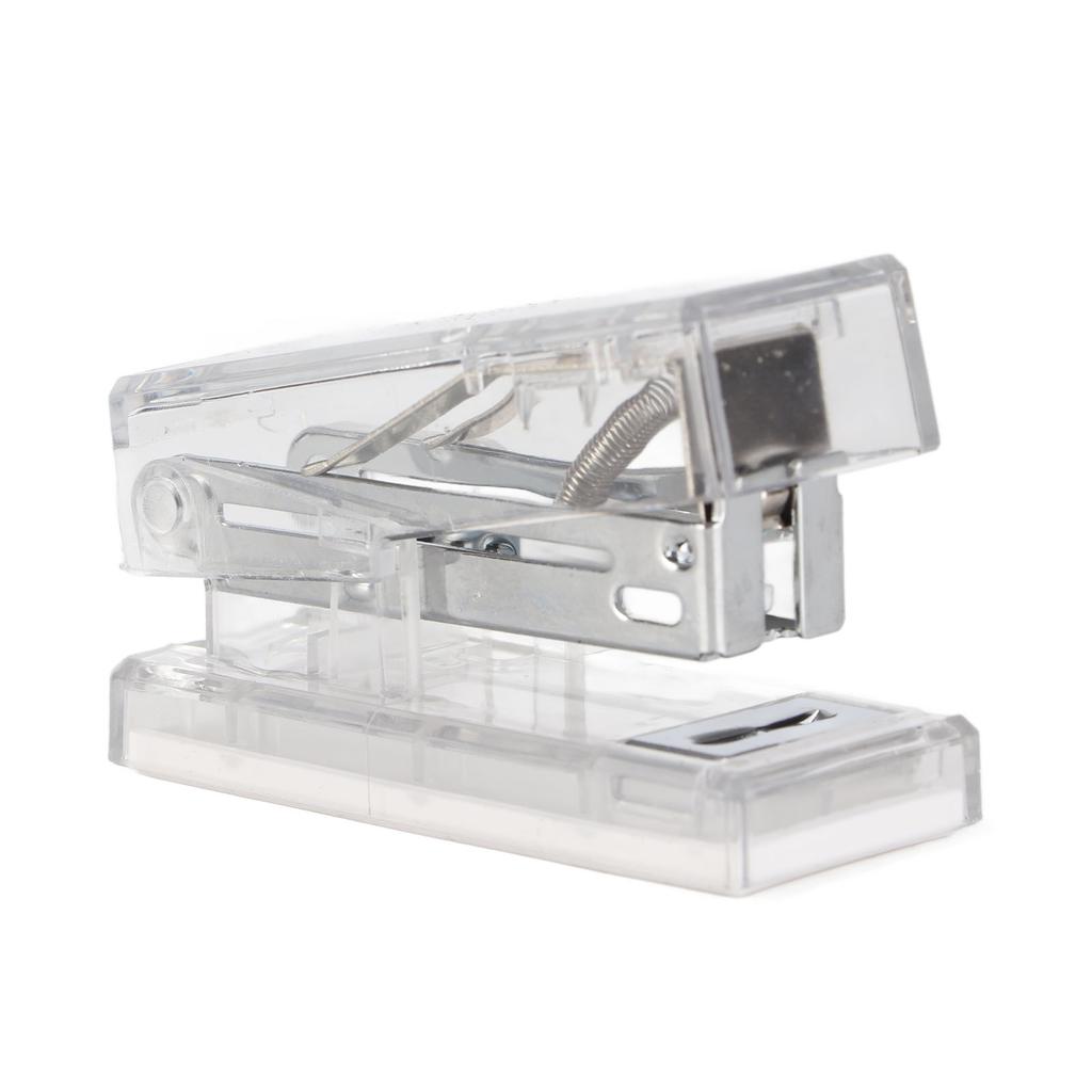 Transparent Desk Stapler Effort Saving Clr Desk Stapler with 1000pcs Staple for School Home