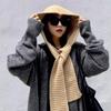 Ear Protector Women Balaclava Cap Knitted Knitted Beanies Hats Warm Headgear Scarf Hat  Winter Warm