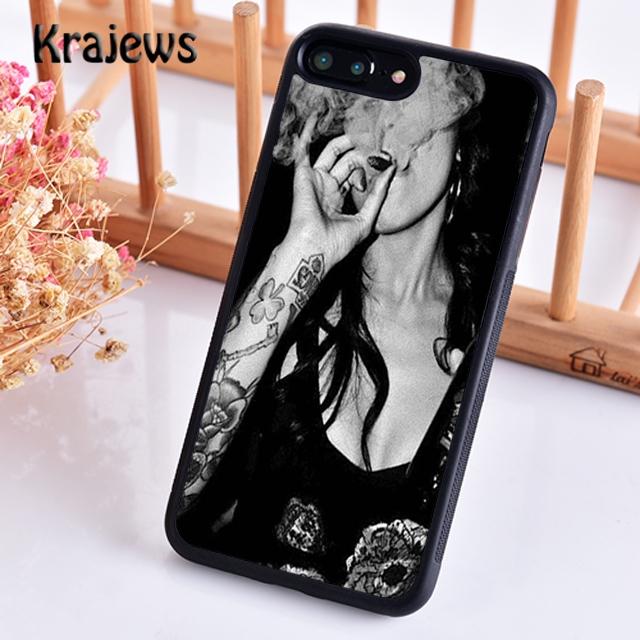 

Krajews Sexy Sleeve Tattoo Girl Phone Case Cover For iPhone 17 Air 16 15 14 plus 12 13 pro max coque Fundas iPhone 17Air