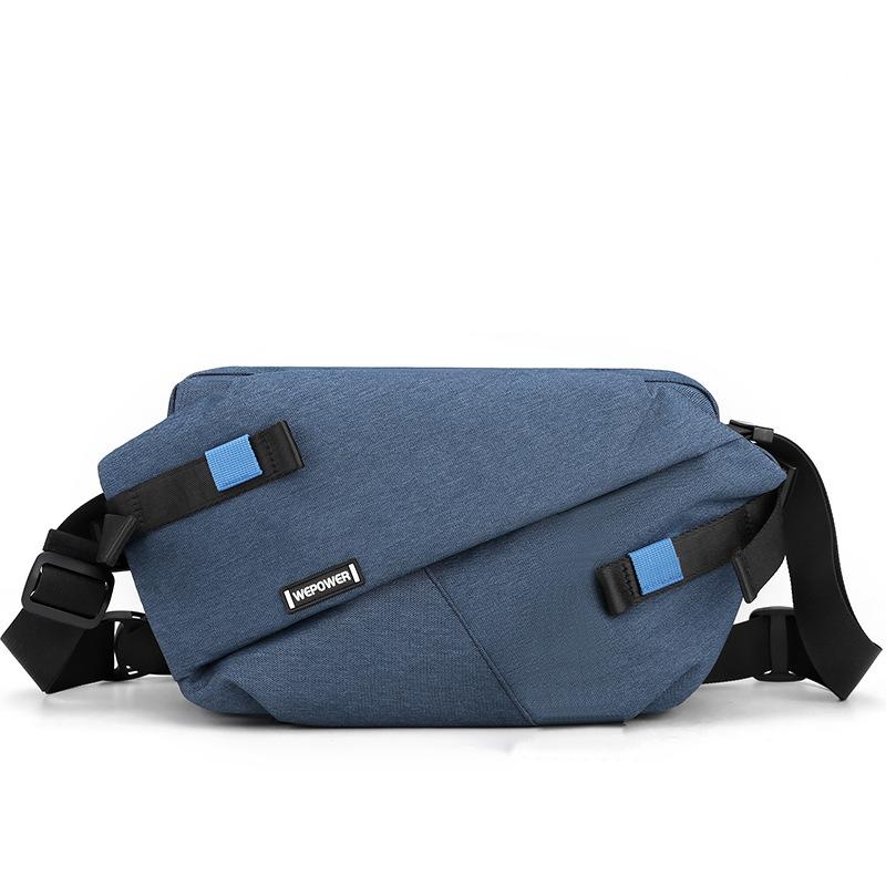 

Nylon Stitched Crossbody Bag High-quality Chest Bag Waist Bag New Men s and Women s Universal Casual Outdoor Travel Belt Bag синій