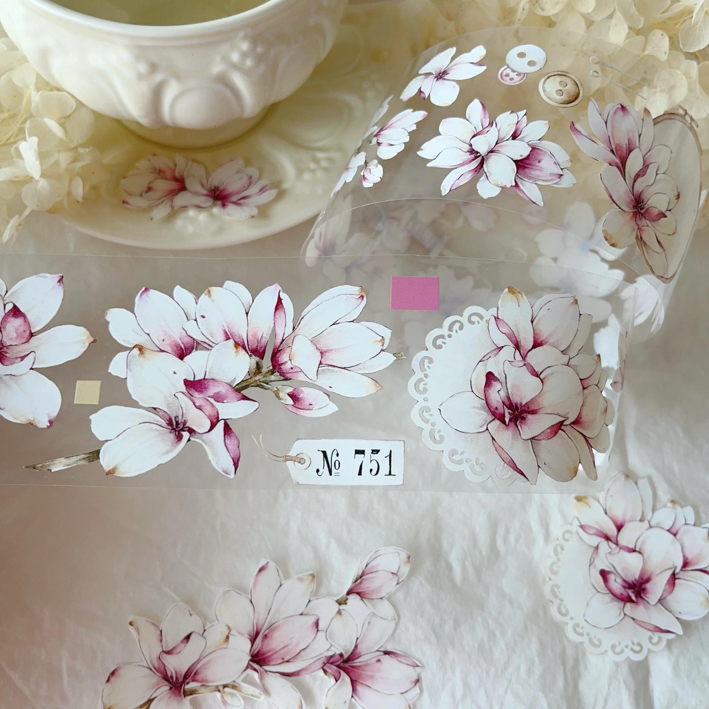 Magnolia Light Vintage Washi Tape Pet Notebook Decorative Sticker 6m