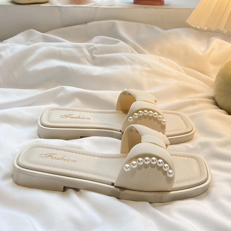 

Новые туфли феи для женщин универсальные модные шлепанцы с квадратным носком 40/41 белый