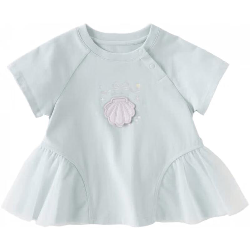 DAVE & BELLA Girls' Short-Sleeve Doll Top