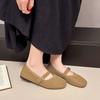 Daily Comfortable Simple Classic Solid Color Flat-soled Knitted Shoes Soft Sole One Pedal Single Shoes Women