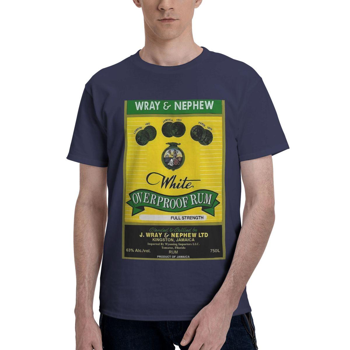 

Wray Nephew 100 Cotton Casual Breathable Confortable Summer Mens Clothing Brands Tshirts Men 4XL