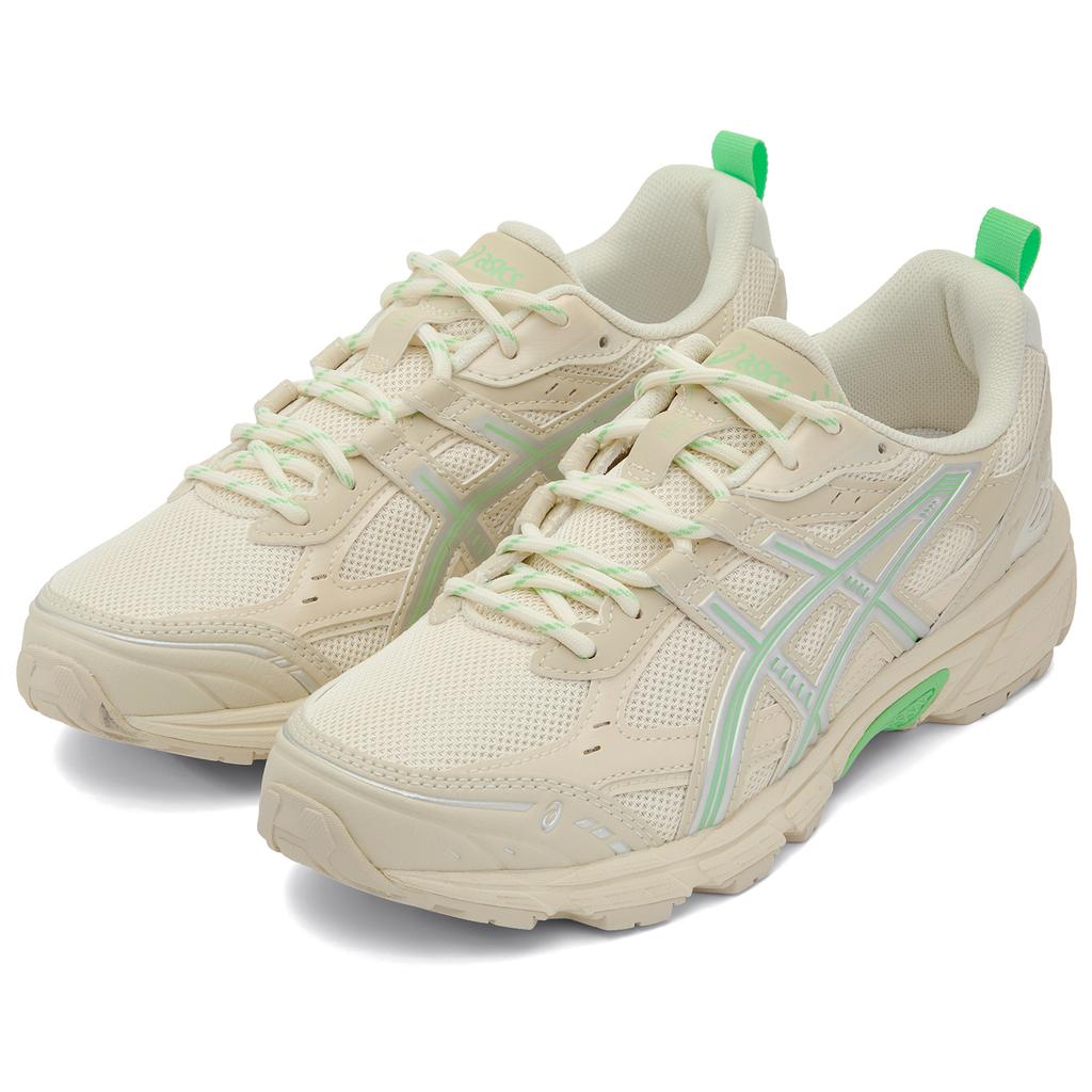 ASICS GEL NUNOBIKI Breathable Running Shoes Unisex Beige White Green 1203A536-107