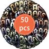 50 PZ Adesivi Gatto Nero Gotico Estetica Animale Carina Decalcomanie in Vinile Impermeabili per Diario Laptop Scrapbooking Borracce